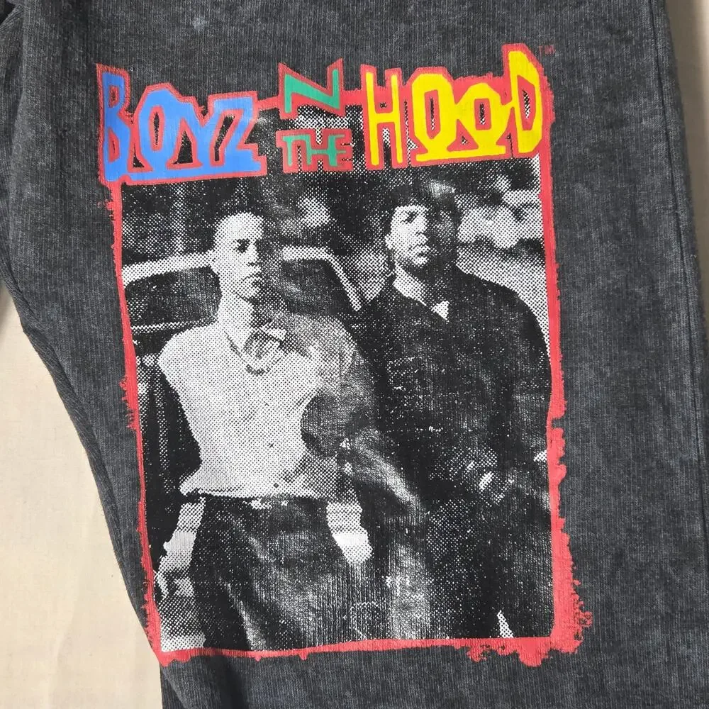 NWT Boyz N The Hood Acid Wash Joggers Mens Small Ripple Junction Movie Sweats
